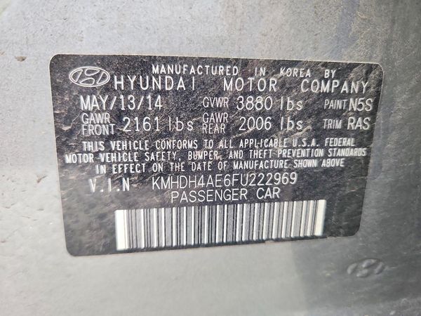 2015 HYUNDAI ELANTRA GLS(Middle)