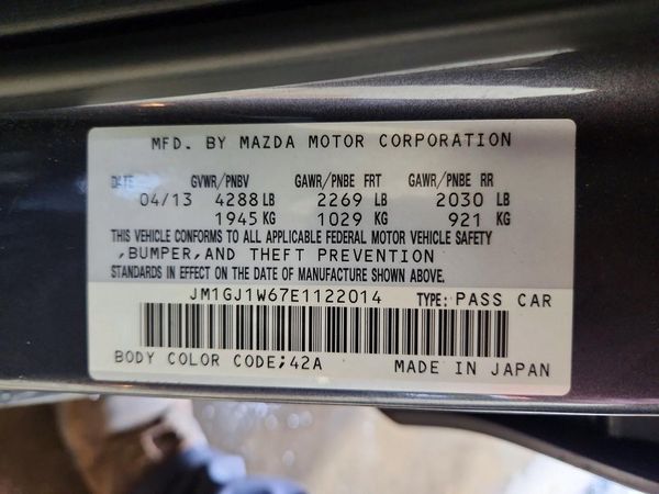 2014 MAZDA 6