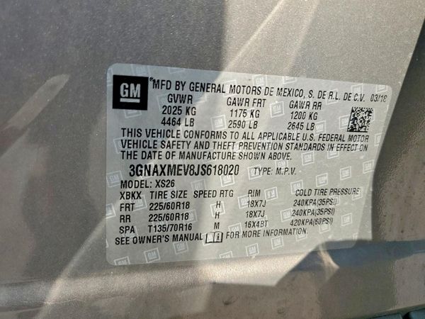 2018 CHEVROLET EQUINOX Premier (1LZ)