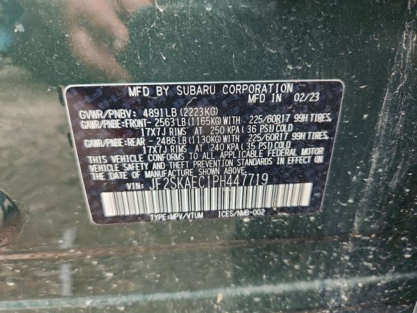 2023 SUBARU FORESTER Premium ES, SMART