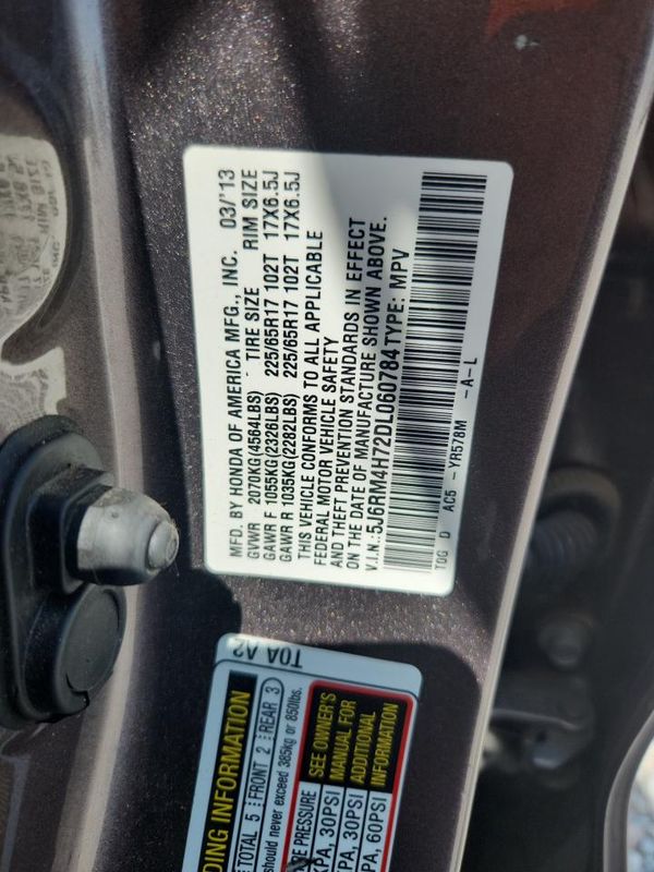 2013 HONDA CRV EX-L