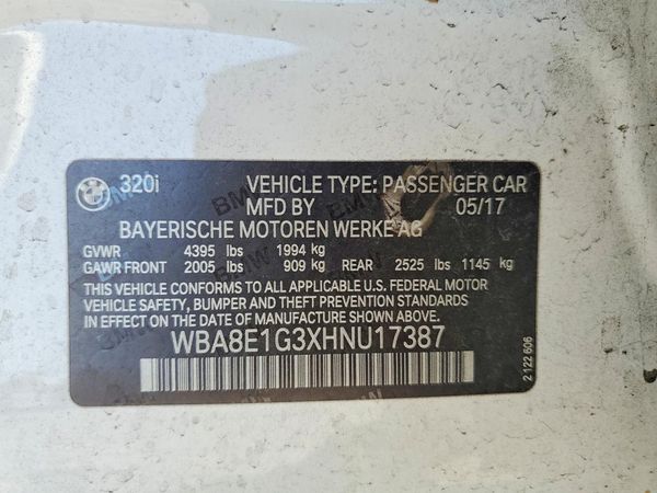 2017 BMW 320 SA