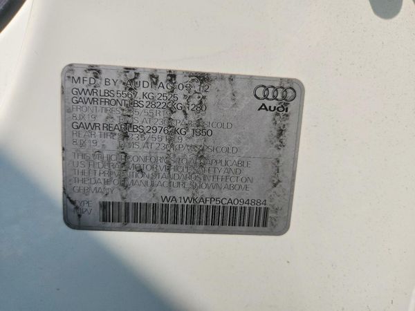 2012 AUDI Q5