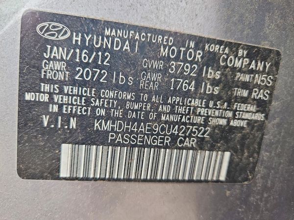 2012 HYUNDAI ELANTRA GLS(Middle grade)