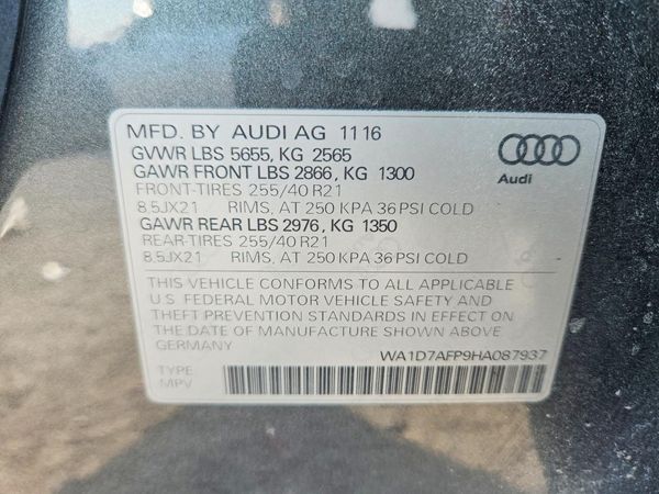 2017 AUDI Q5