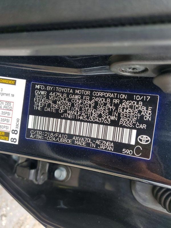 2018 TOYOTA CAMRY