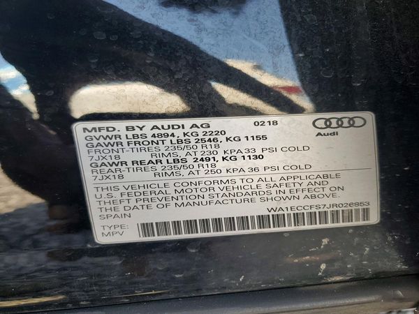 2018 AUDI Q3