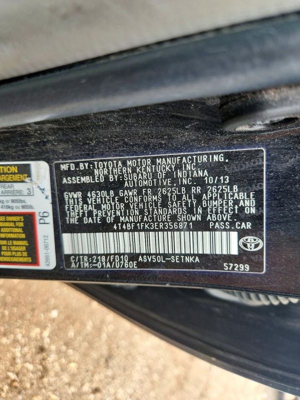 2014 TOYOTA CAMRY