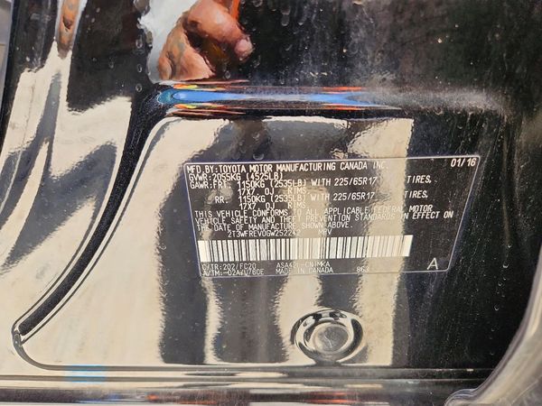 2016 TOYOTA RAV4 XLE (M Grade)