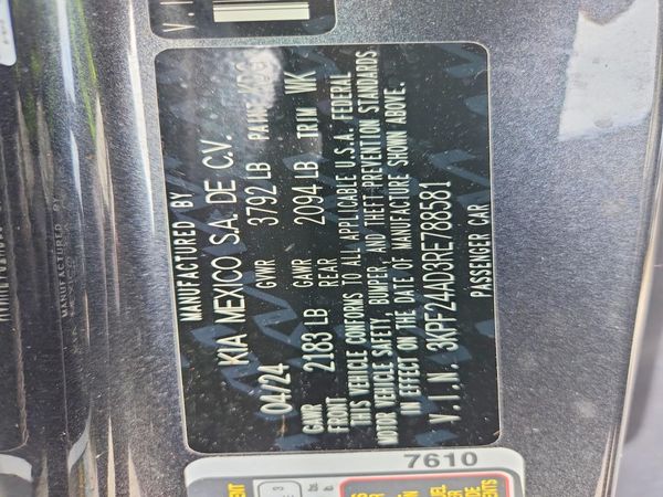 2024 KIA FORTE
