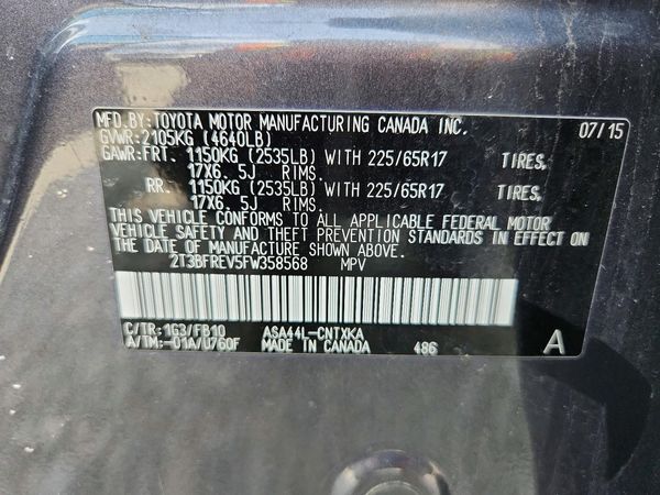 2015 TOYOTA RAV4 LE (X Grade)