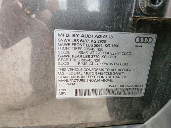 2018 AUDI Q7 quattro Premium Plus