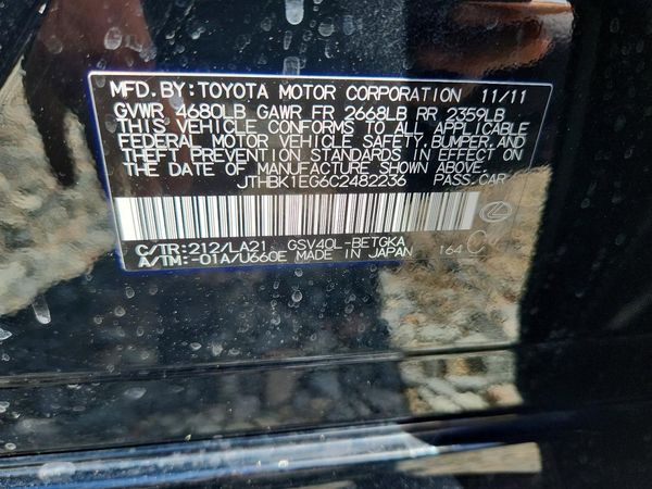 2012 LEXUS ES 350