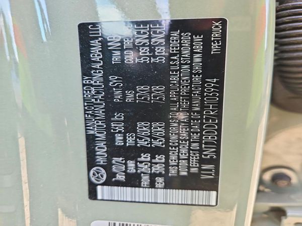 2024 HYUNDAI SANTA CRUZ SEL Base