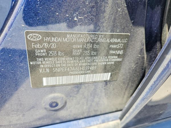 2020 HYUNDAI SONATA