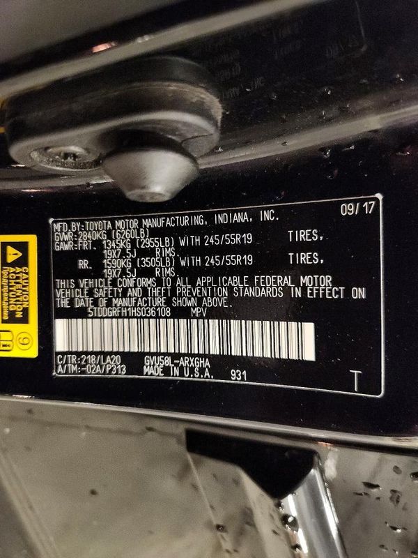 2017 TOYOTA HIGHLANDER Ltd/Ltd Platinum Hybrid