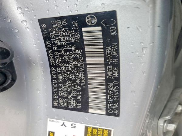2018 TOYOTA PRIUS One/Two