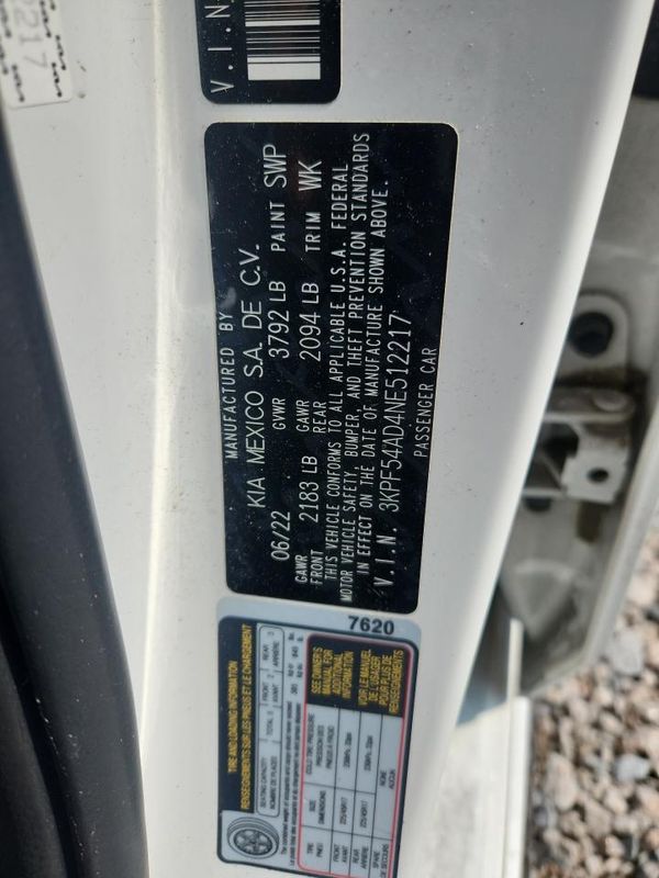 2022 KIA FORTE GT Line