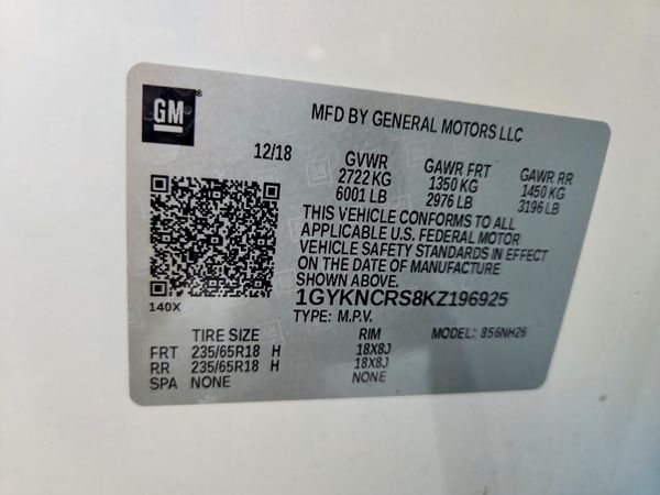 2019 CADILLAC XT5