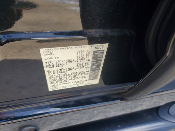 2019 NISSAN FRONTIER