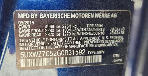 2016 BMW X3 sDrive28i