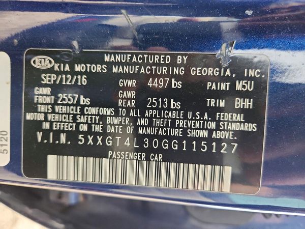 2016 KIA OPTIMA GL