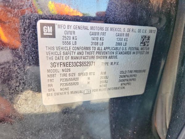 2012 CADILLAC SRX Performance