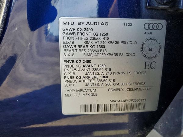 2023 AUDI Q5 quattro Premium