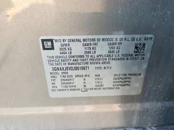2018 CHEVROLET EQUINOX LT (1LT)