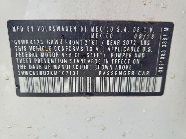 2019 VOLKSWAGEN JETTA S, SE, R-Line