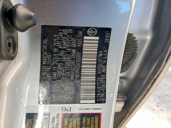 2016 TOYOTA CAMRY