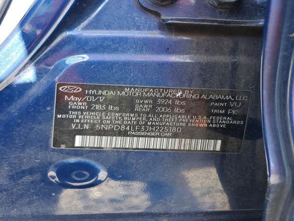 2018 HYUNDAI ELANTRA
