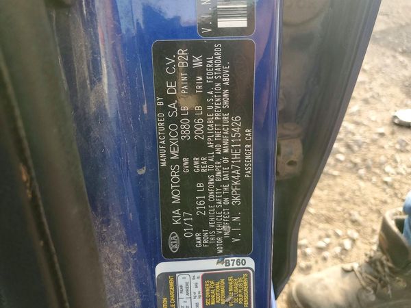 2017 KIA FORTE LX Base