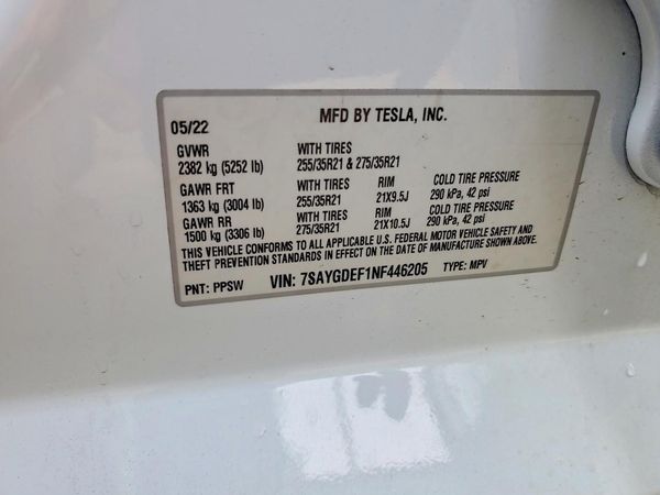 2022 TESLA MODEL Y