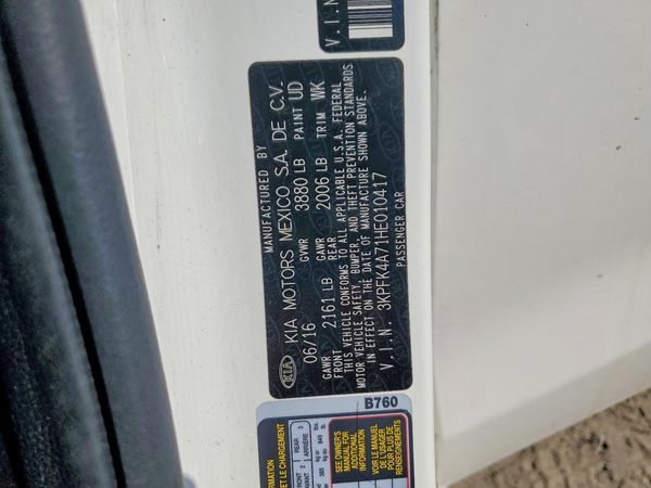 2017 KIA FORTE