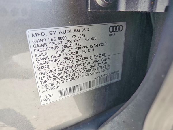2018 AUDI Q7 quattro Premium Plus