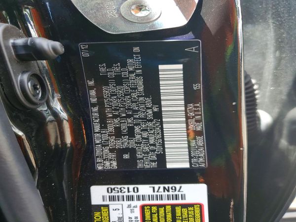 2012 TOYOTA SEQUOIA — VINS
