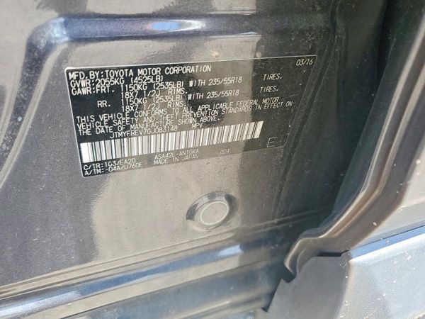 2016 TOYOTA RAV4 Limited (G Grade)