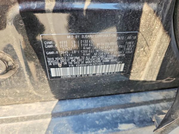 2019 SUBARU OUTBACK