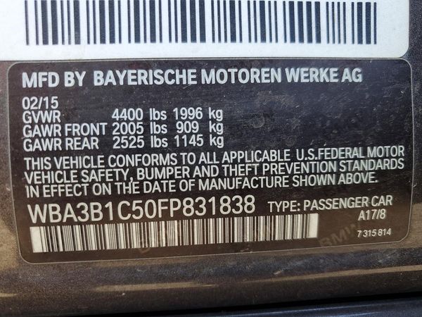 2015 BMW 320 320i