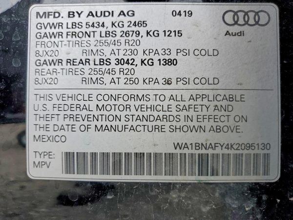 2019 AUDI Q5 quattro Premium Plus