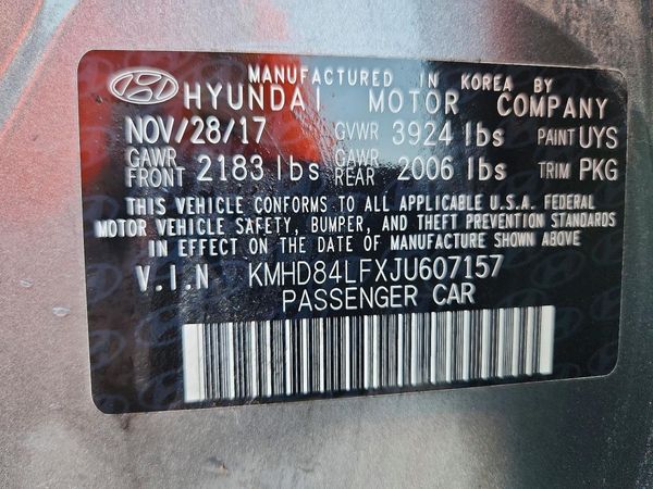 2018 HYUNDAI ELANTRA