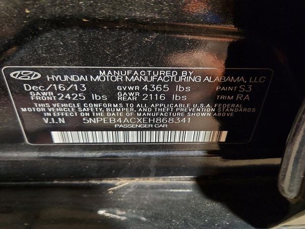 2014 HYUNDAI SONATA
