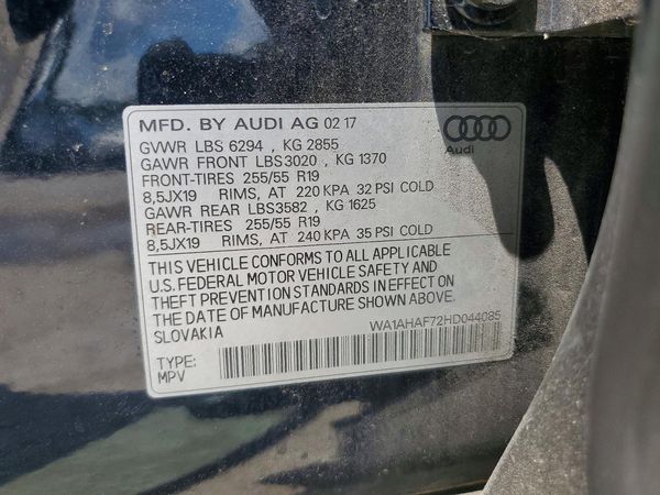 2017 AUDI Q7 quattro Premium