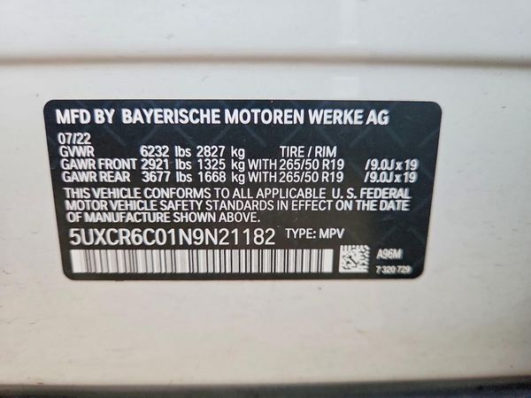 2022 BMW X5 xDrive40i