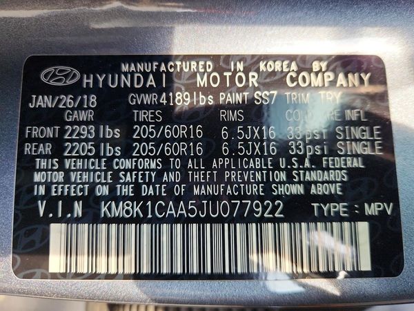 2018 HYUNDAI KONA SE