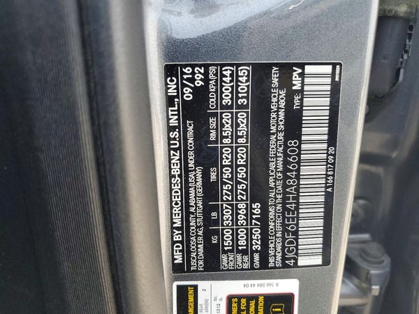 2017 MERCEDES-BENZ GLS GLS450-4M