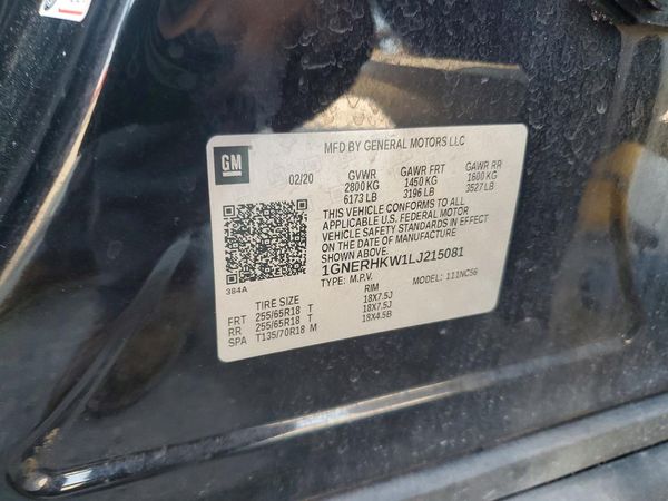 2020 CHEVROLET TRAVERSE