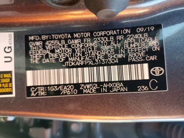 2020 TOYOTA PRIUS