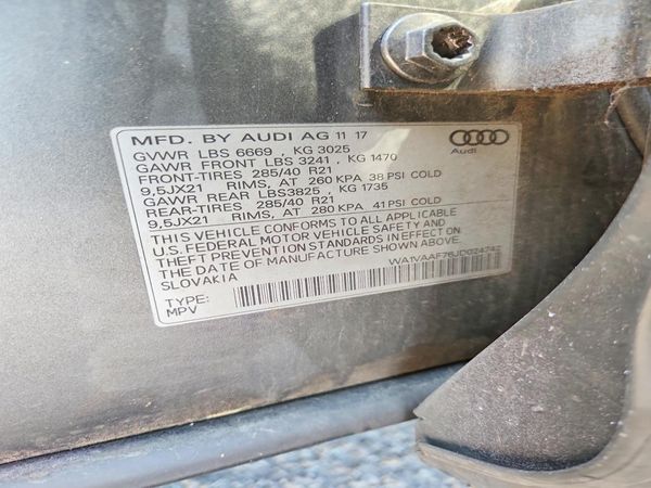2018 AUDI Q7 quattro Prestige